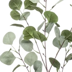 Kunstplanten & Bloemen< Kunsttak Eucalyptus Groen - 90 cm