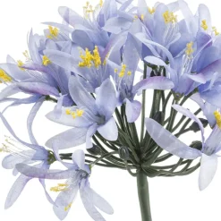 Kunstplanten & Bloemen< Kustbloem Agapanthus Blauw - 80 cm