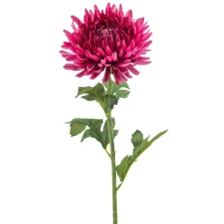 Kunstplanten & Bloemen< Kustbloem Mum Fuchsia - 72 cm