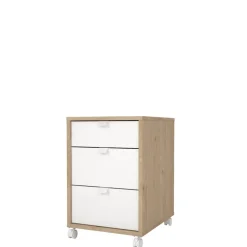 Opbergkasten< Ladekast Bram Eiken / Wit - 41x61x49 cm