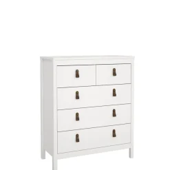 Opbergkasten< Ladekast Dallas Wit - 83x99x39 cm