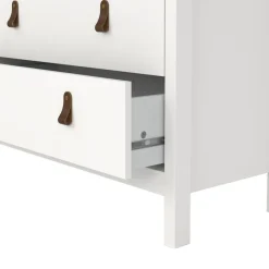 Opbergkasten< Ladekast Dallas Wit - 83x99x39 cm