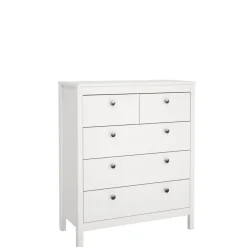 Opbergkasten< Ladekast Dallas Wit - 83x99x39 cm