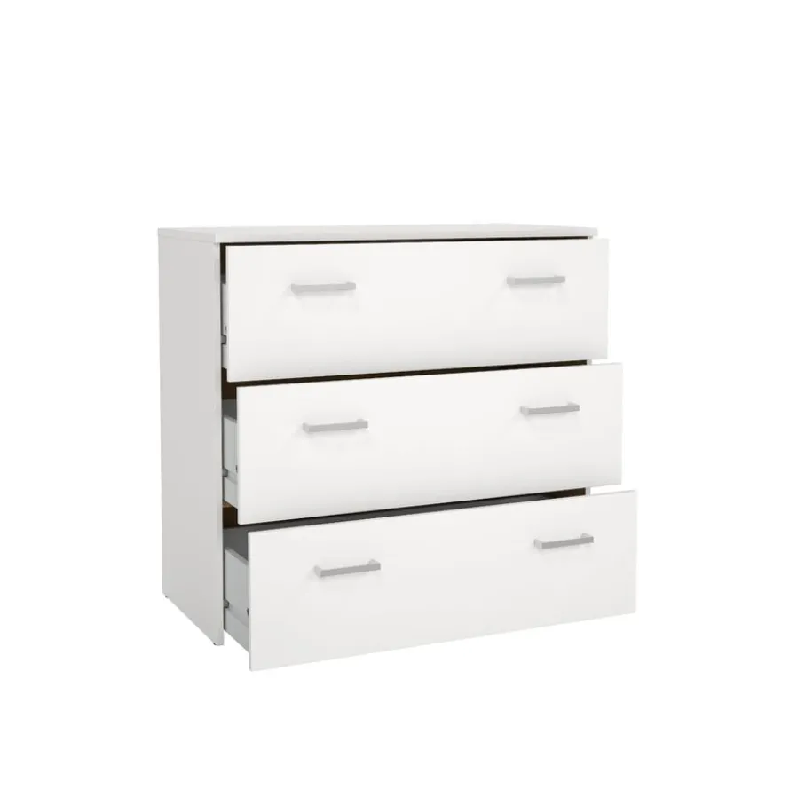 Ladekasten< Ladekast Harper Wit - 75x70x36 cm
