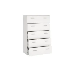 Ladekasten< Ladekast Harper Wit - 75x115x36 cm