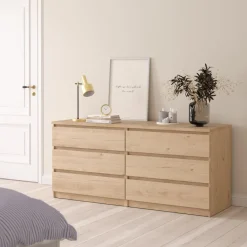 Opbergkasten< Ladekast Luna Eiken - 154x71x50 cm