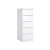 Opbergkasten< Ladekast Luna Hoogglans Wit - 41x112x50 cm