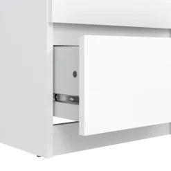 Opbergkasten< Ladekast Luna Hoogglans Wit - 41x112x50 cm