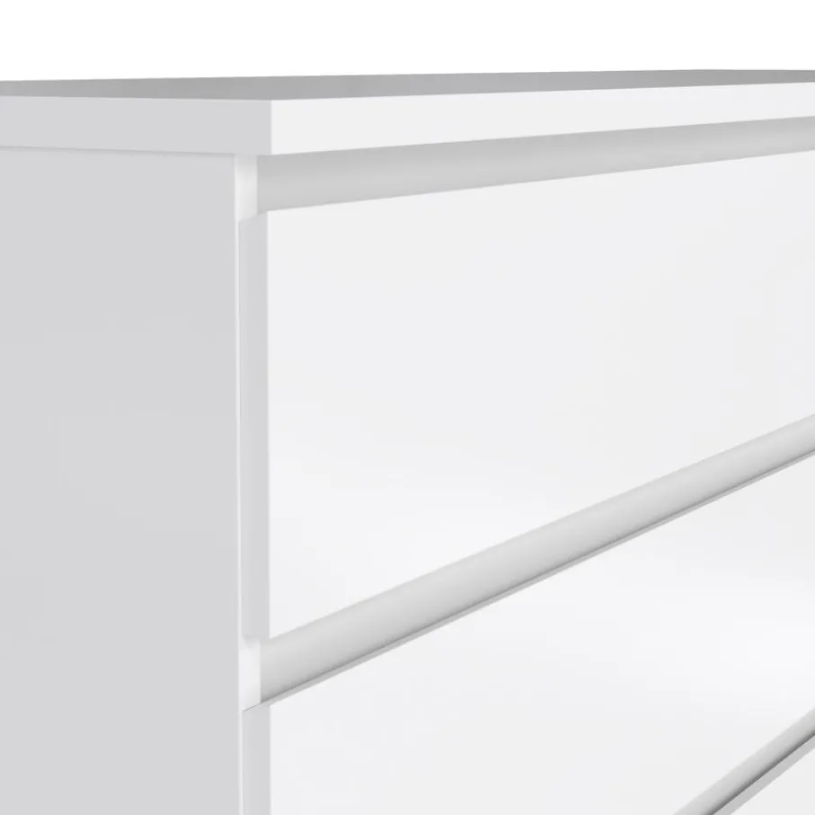 Opbergkasten< Ladekast Luna Hoogglans Wit - 154x71x50 cm