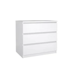 Opbergkasten< Ladekast Luna Hoogglans Wit - 77x71x50 cm