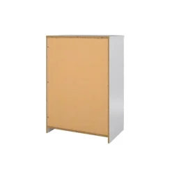 Opbergkasten< Ladekast Luna Hoogglans Wit - 77x112x50 cm