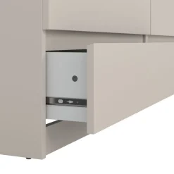 Opbergkasten< Ladekast Luna Taupe / Eiken - 154x71x50 cm