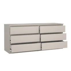 Opbergkasten< Ladekast Luna Taupe - 154x71x50 cm