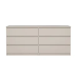 Opbergkasten< Ladekast Luna Taupe - 154x71x50 cm