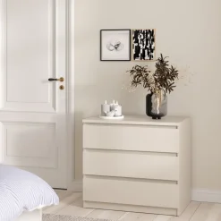 Opbergkasten< Ladekast Luna Taupe - 77x71x50 cm