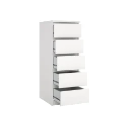Opbergkasten< Ladekast Luna Wit - 41x112x50 cm