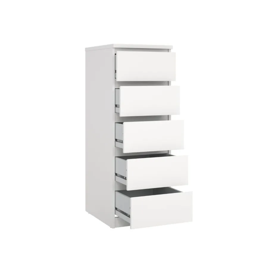 Opbergkasten< Ladekast Luna Wit - 41x112x50 cm