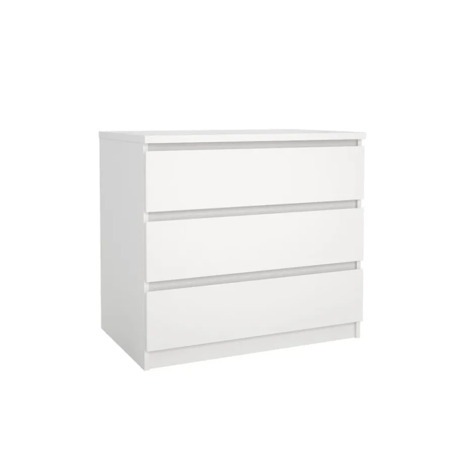 Opbergkasten< Ladekast Luna Wit - 77x71x50 cm