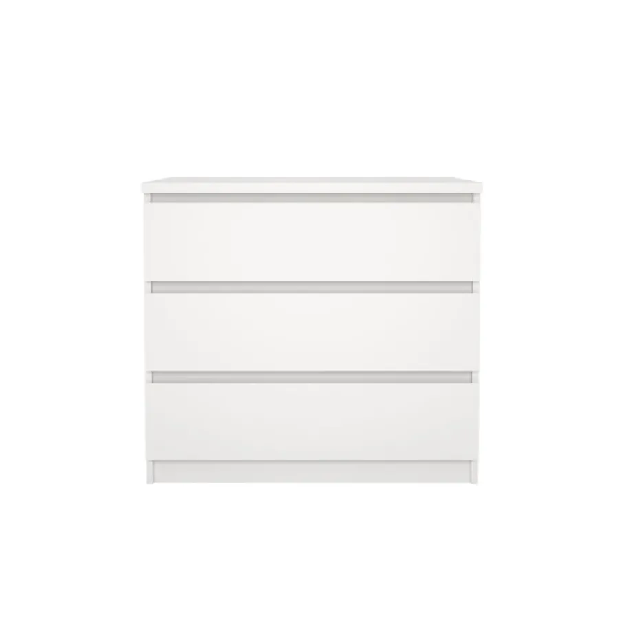 Opbergkasten< Ladekast Luna Wit - 77x71x50 cm