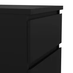 Opbergkasten< Ladekast Luna Zwart - 41x112x50 cm