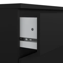 Opbergkasten< Ladekast Luna Zwart - 77x71x50 cm