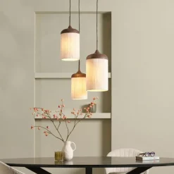 Hanglampen<Light - Living Light & Living Hanglamp Danialo Bruin - 3 x E27 - Ø 35 cm