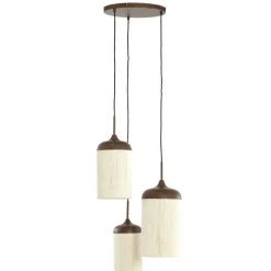 Hanglampen<Light - Living Light & Living Hanglamp Danialo Bruin - 3 x E27 - Ø 35 cm