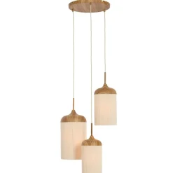 Hanglampen<Light - Living Light & Living Hanglamp Danialo Naturel - 3 x E27 - Ø 35 cm