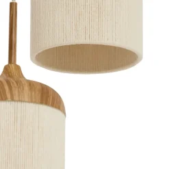 Hanglampen<Light - Living Light & Living Hanglamp Danialo Naturel - 3 x E27 - Ø 35 cm