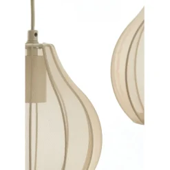 Hanglampen<Light - Living Light & Living Hanglamp Elati Naturel - 5 x E27 - 100 cm breed