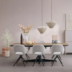 Hanglampen<Light - Living Light & Living Hanglamp Felida Crème - E27 - Ø 53 cm