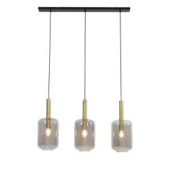 Hanglampen<Light - Living Light & Living Hanglamp Lekar Goud - 3 x E27 - 100 cm breed