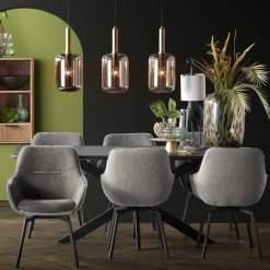 Hanglampen<Light - Living Light & Living Hanglamp Lekar Goud - 3 x E27 - 100 cm breed
