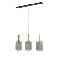 Hanglampen<Light - Living Light & Living Hanglamp Lekar Goud - 3 x E27 - 100 cm breed