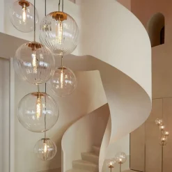 Hanglampen<Light - Living Light & Living Hanglamp Medina Transparant - E27 - Ø 40 cm
