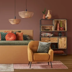 Hanglampen<Light - Living Light & Living Hanglamp Milan Naturel - E27 - Ø 50 cm