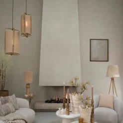 Hanglampen<Light - Living Light & Living Hanglamp Sendai Zand - E27 - Ø 27 cm