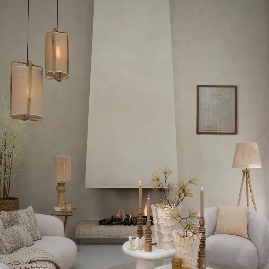 Hanglampen<Light - Living Light & Living Hanglamp Sendai Zand - E27 - Ø 37 cm