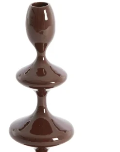 Kaarsen & Kandelaars<Light - Living Light & Living Kandelaar Vireen Bruin - 35 cm hoog