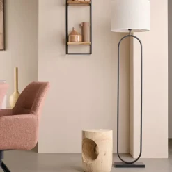 Lampenkappen & -Voeten<Light - Living Light & Living Lampenkap Bolero Wit - 38x28x18 cm