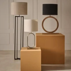 Lampenkappen & -Voeten<Light - Living Light & Living Lampenkap Breska Beige - 40x30x40 cm