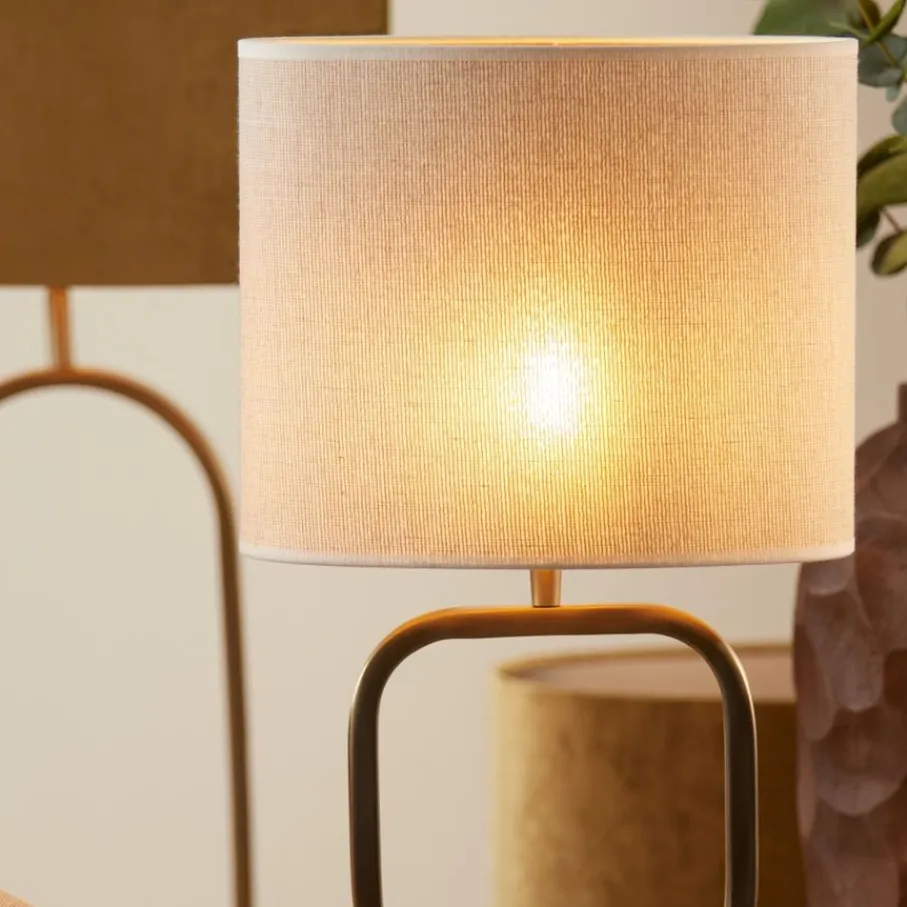 Lampenkappen & -Voeten<Light - Living Light & Living Lampenkap Breska Beige - 25x18x25 cm