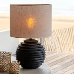 Lampenkappen & -Voeten<Light - Living Light & Living Lampenkap Breska Beige - 30x21x30 cm