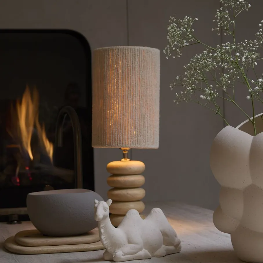 Lampenkappen & -Voeten<Light - Living Light & Living Lampenkap Medana Crème - 20x30x20 cm