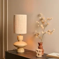 Lampenkappen & -Voeten<Light - Living Light & Living Lampenkap Medana Crème - 25x36x25 cm