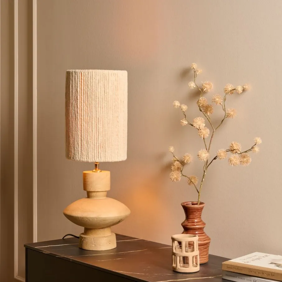 Lampenkappen & -Voeten<Light - Living Light & Living Lampenkap Medana Crème - 25x36x25 cm