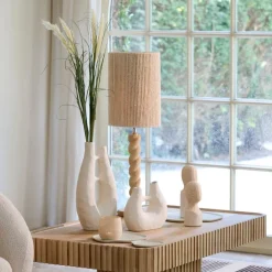 Lampenkappen & -Voeten<Light - Living Light & Living Lampenkap Medana Crème - 25x36x25 cm