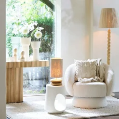 Lampenkappen & -Voeten<Light - Living Light & Living Lampenkap Medana Crème - 25x36x25 cm