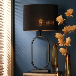 Lampenkappen & -Voeten<Light - Living Light & Living Lampenvoet Jamiri Zwart - E27 - 45 cm hoog