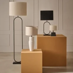 Lampenkappen & -Voeten<Light - Living Light & Living Lampenvoet Jamiri Zwart - E27 - 45 cm hoog